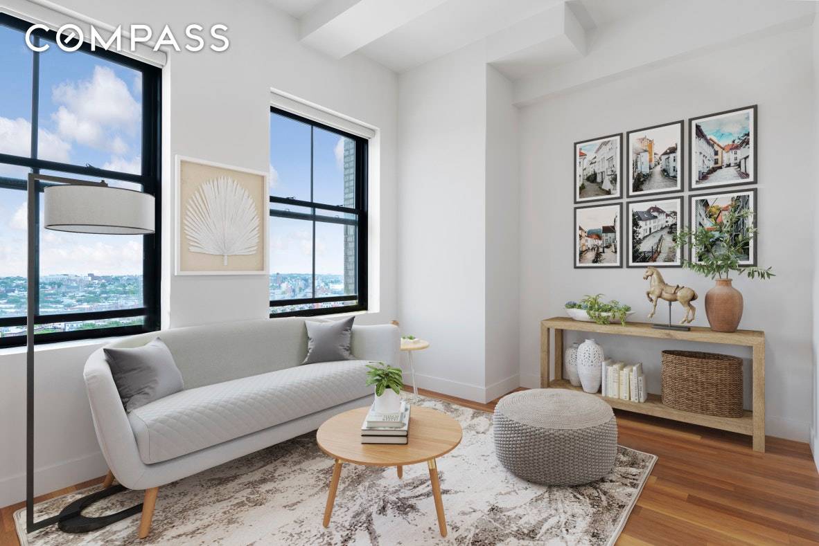 Welcome to 18E, a bright and spacious one bedroom one bath condo with magical views overlooking the best of Brooklyn and Manhattan s beautiful skyline.