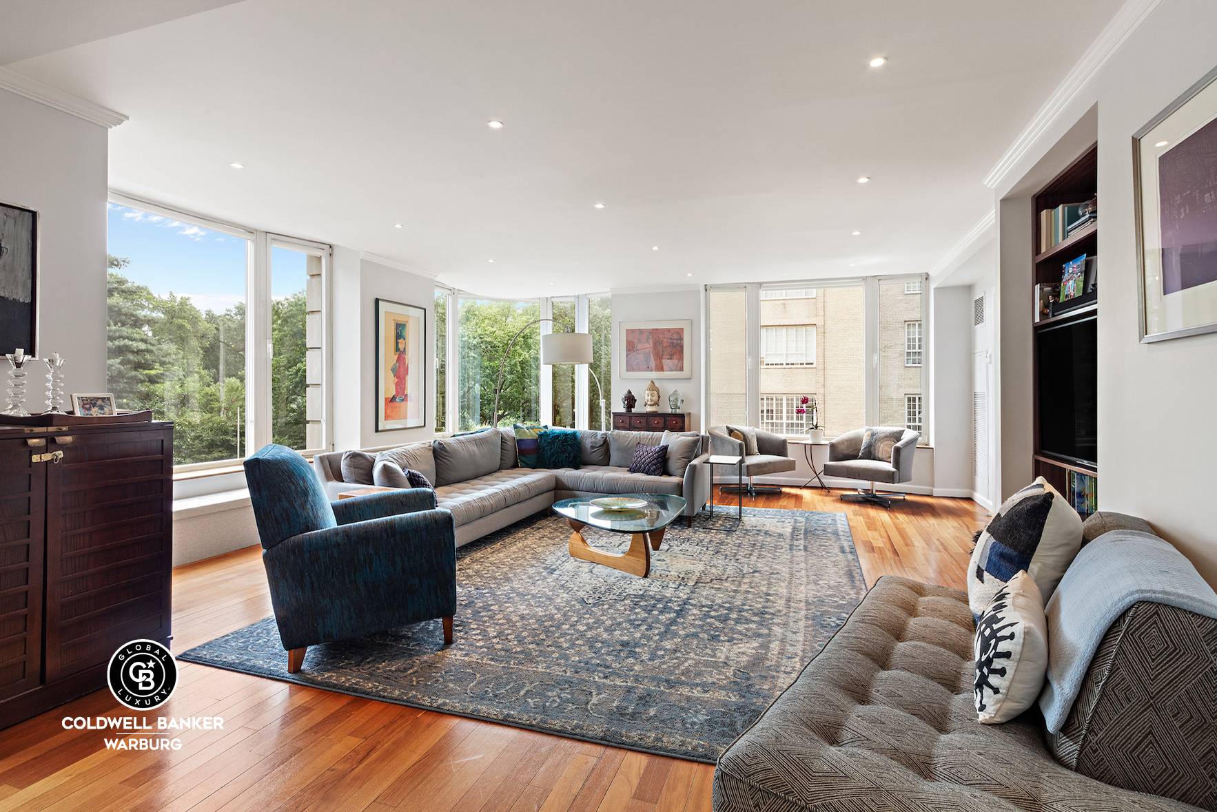 Central Park views from every window of this beautifully renovated, sprawling 3 bedroom, 3.
