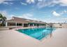 The balcony is just forward of the restaurant and bar for poolside dining!