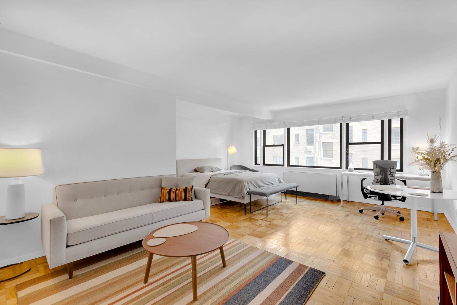 Spacious and quiet alcove studio in doorman building just off the Gold Coast in Greenwich Village.