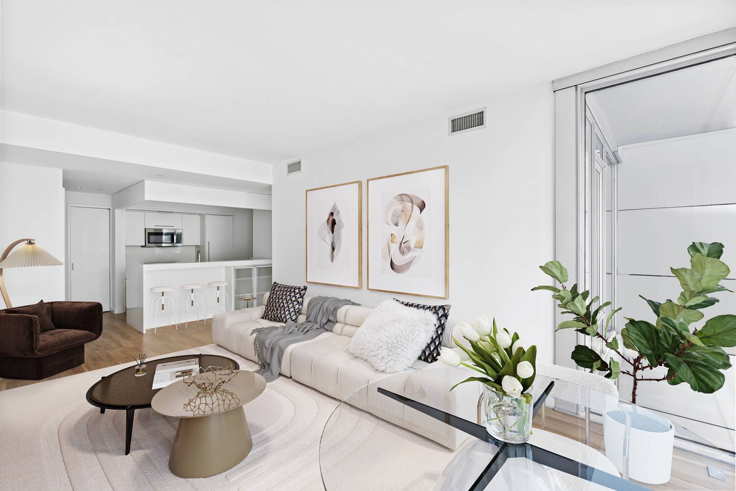 Welcome to 50 Franklin Street, Apt 7A A sleek, sun filled 1 bedroom, 1 bath condo in the heart of Tribeca Manhattan's hottest neighborhood.