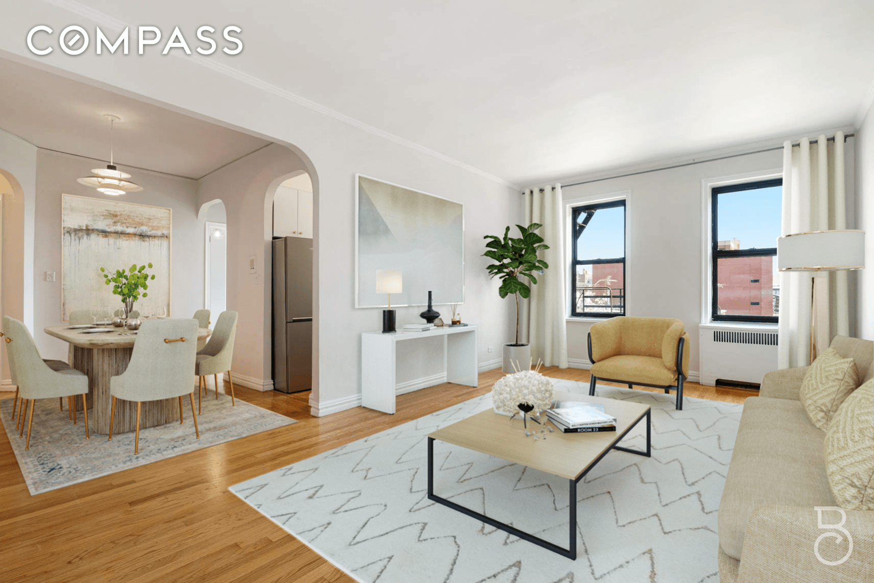 Generously proportioned and bright, this extra spacious 1 bedroom features a newly gut renovated, windowed bathroom, and mint condition modern kitchen with stainless steel appliances.