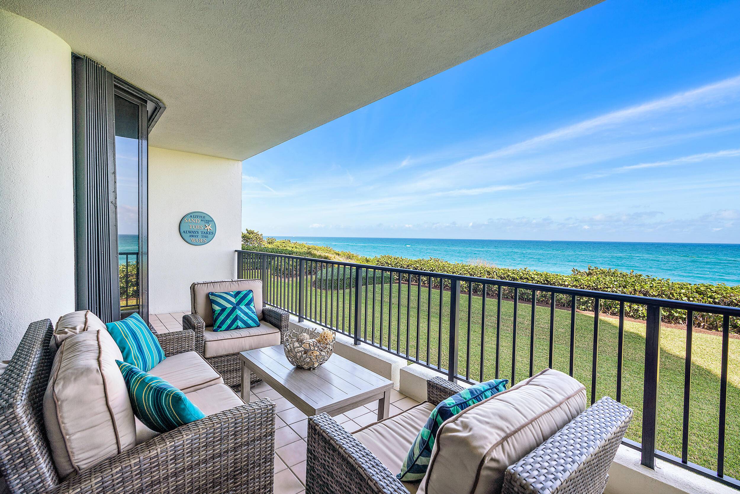 STUNNING direct oceanfront condo in the highly sought after Waterfront building on Juno Beach !