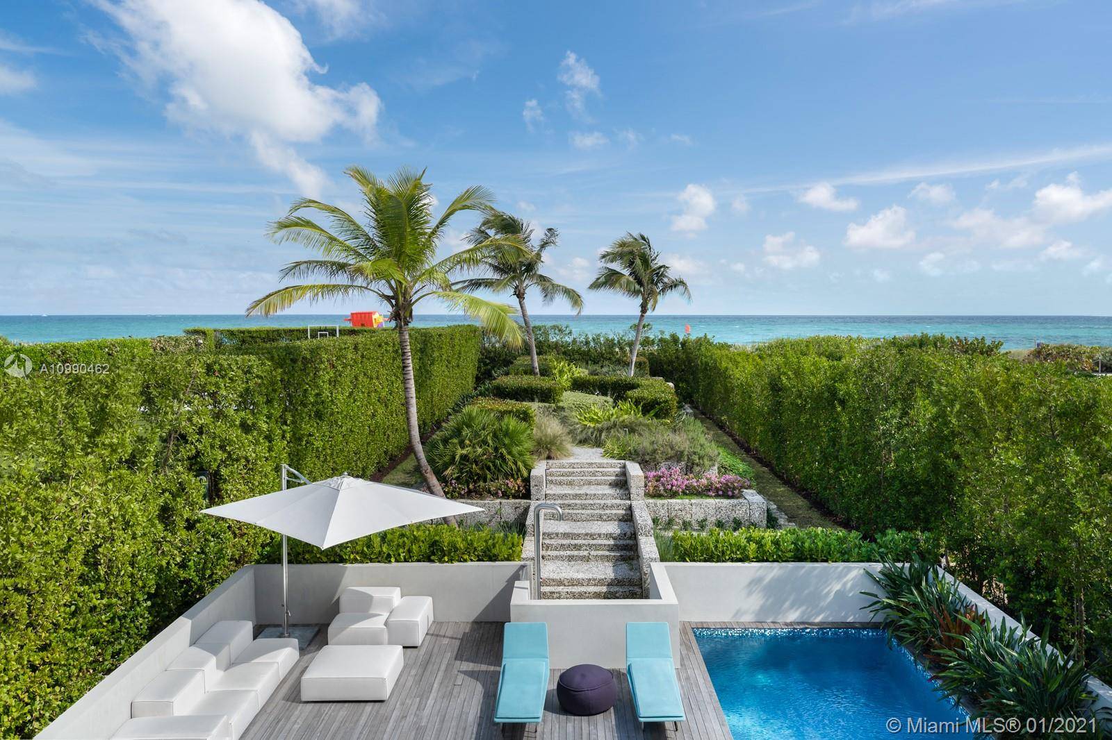 An architectural masterpiece in Miami Beach s only private oceanfront residential enclave.