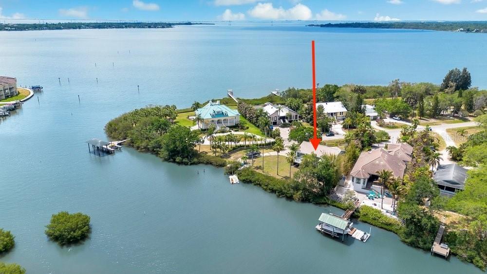 Unique oversized almost a third of an acre waterfront lot at the end of the street with private boat ramp that allows for easy access to Tampa Bay and