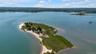 Drone / aerial view of a nearby body of water