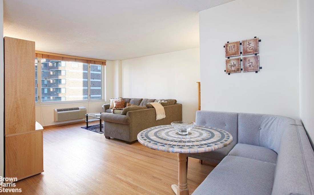 Perched high on a quiet floor, this sunny, north facing, FURNISHED or UNFURNISHED one bedroom, one bath apartment features an open kitchen including a new dishwasher and refrigerator, roomy bathroom, ...