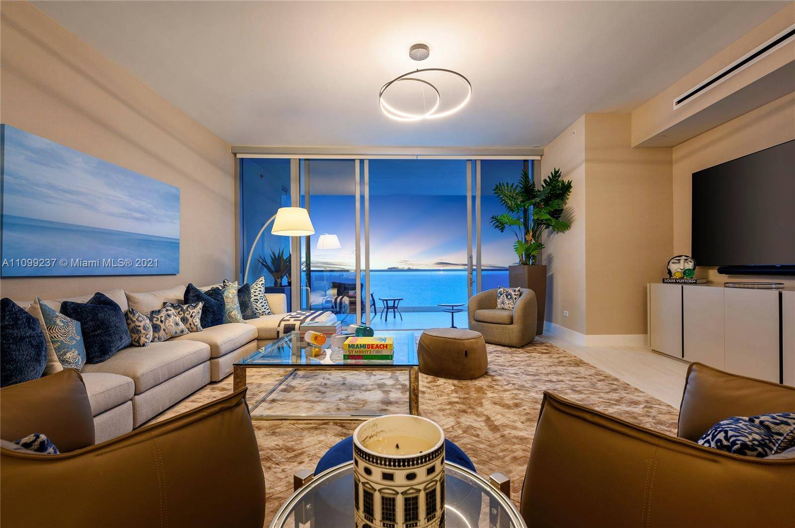 Step into the stunning 3, 760 SF turnkey unit 3403 at the coveted Turnberry Ocean Club in Sunny Isles, with over 70k SF of amenities on six dedicated levels.