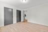 Basement bedroom with closets