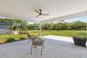 Outdoor lanai overlooking golf course