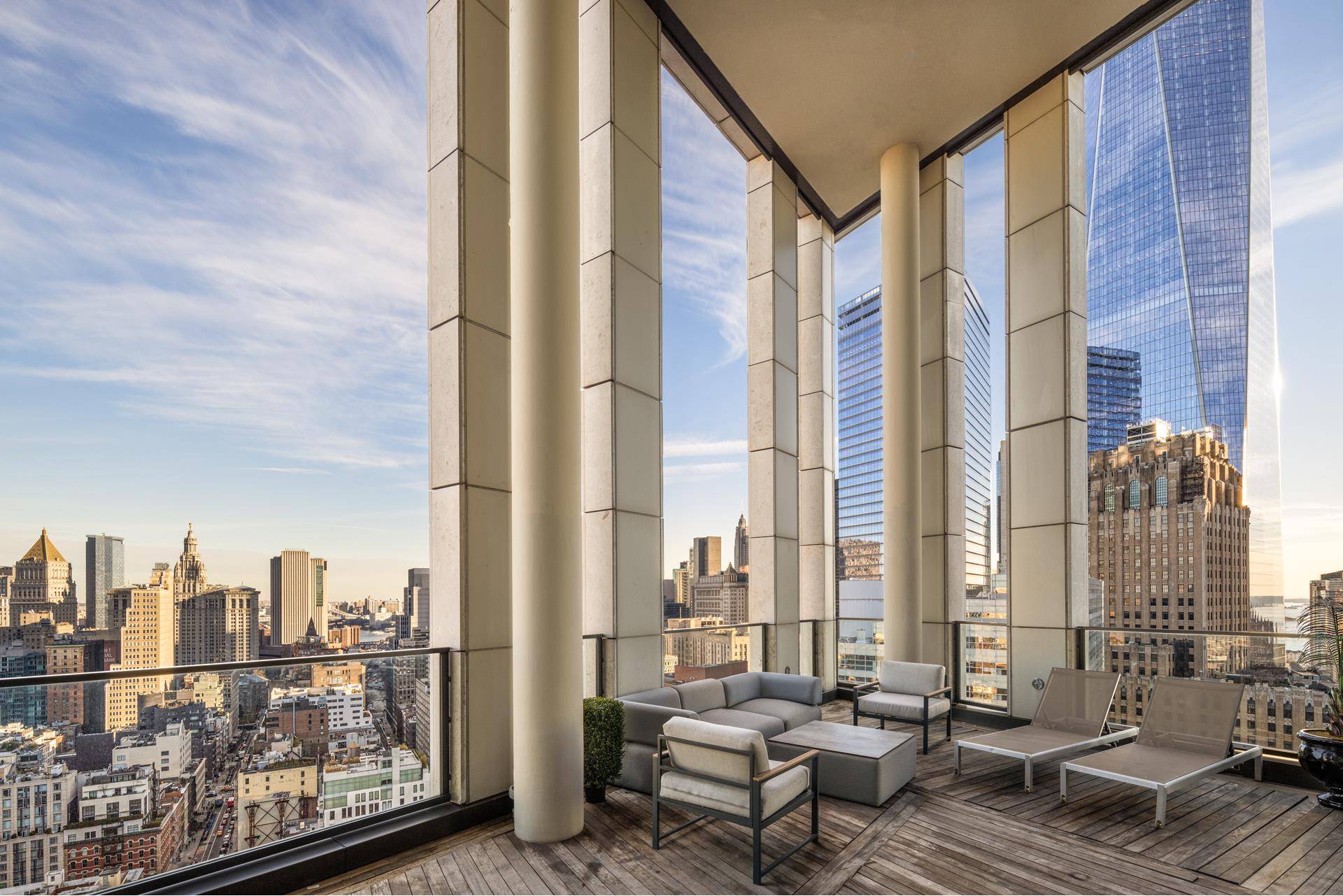 Experience New York City like never before from this penthouse style residence atop Tribeca's acclaimed 101 Warren Street.