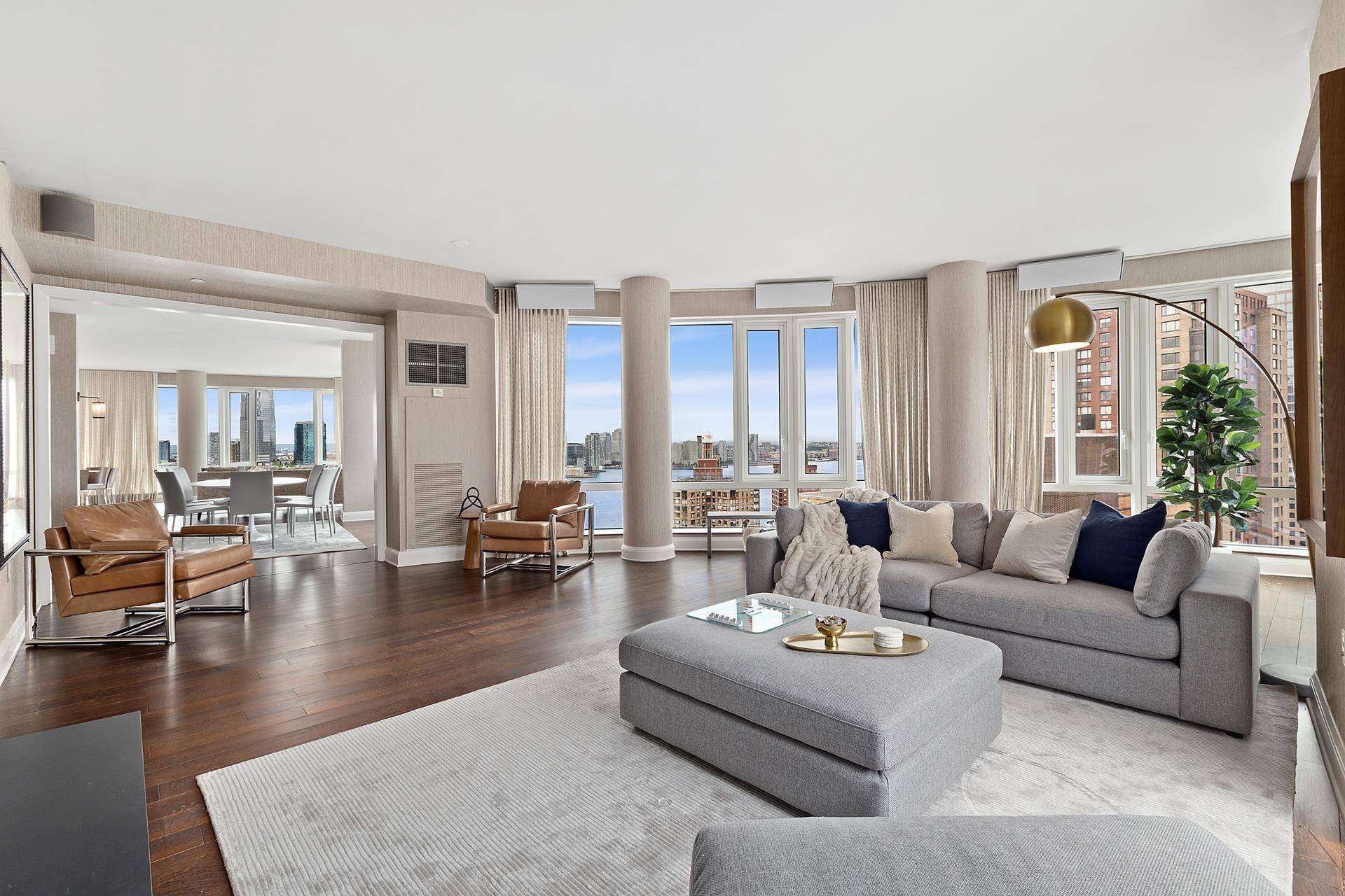 Stunning four bedroom, four bath with central air, double laundry room, enormous open kitchen and twenty four hour doorman moments from One World Trade !