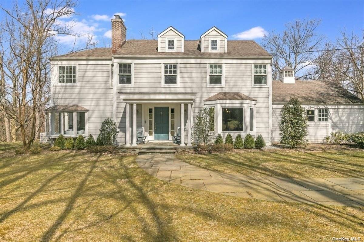 Nestled on three private acres in the highly sought after Village of Brookville, this stunning 4, 548 square foot colonial residence is meticulously maintained and cared for.