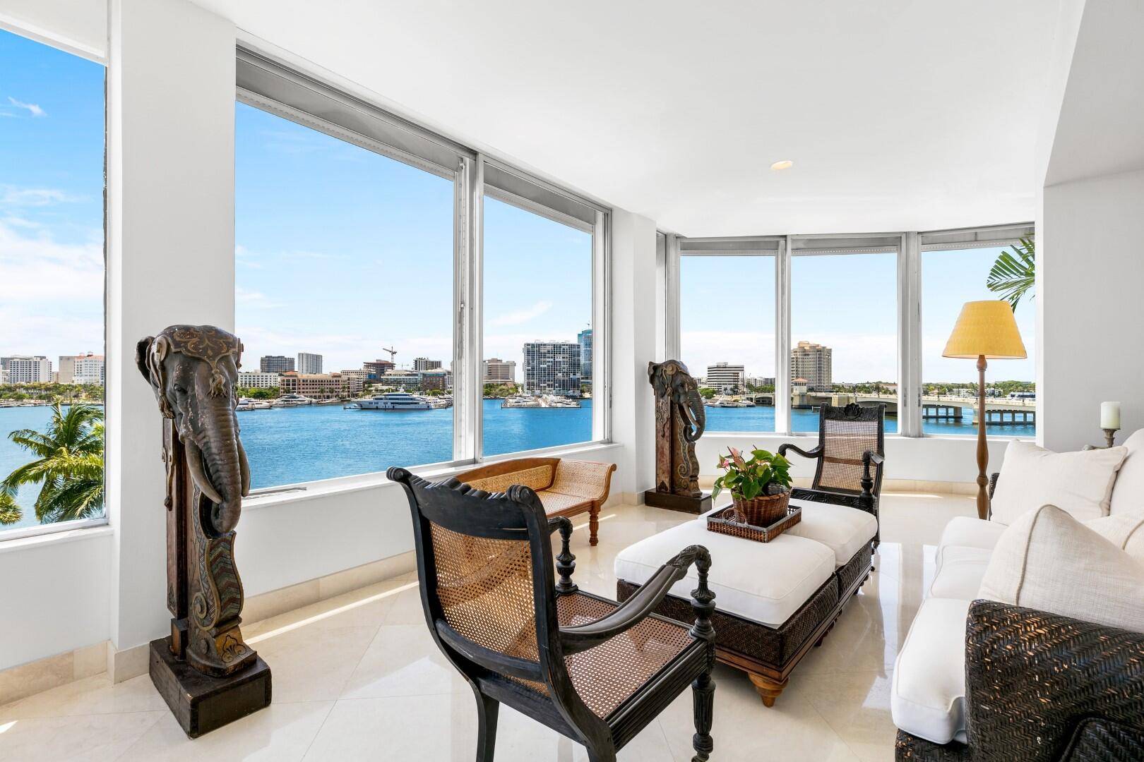 Fantastic Lakefront oversized penthouse with enormous 4, 500 square foot waterfront terrace and poolside cabana.