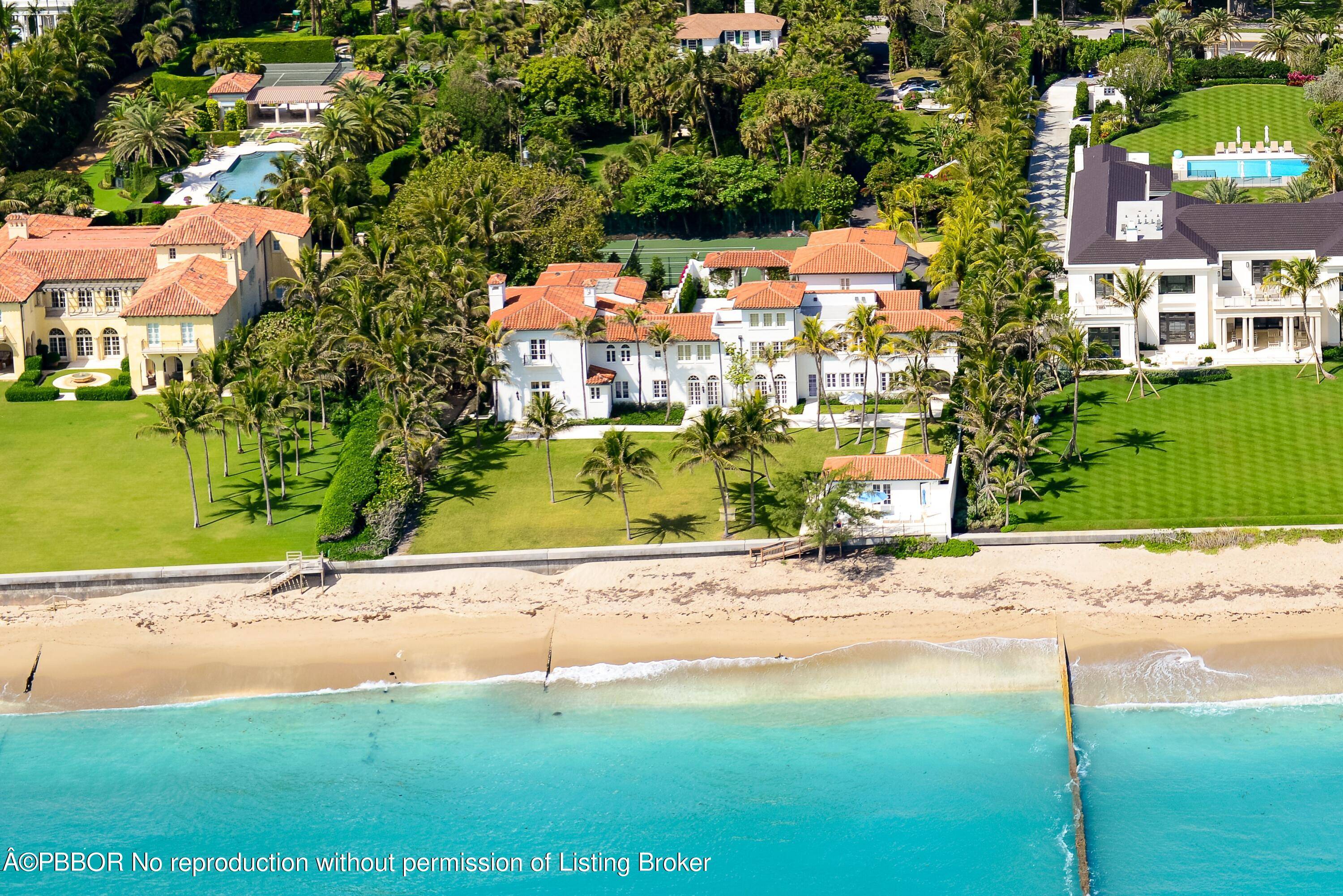 Stunning direct Oceanfront Estate with tennis court.
