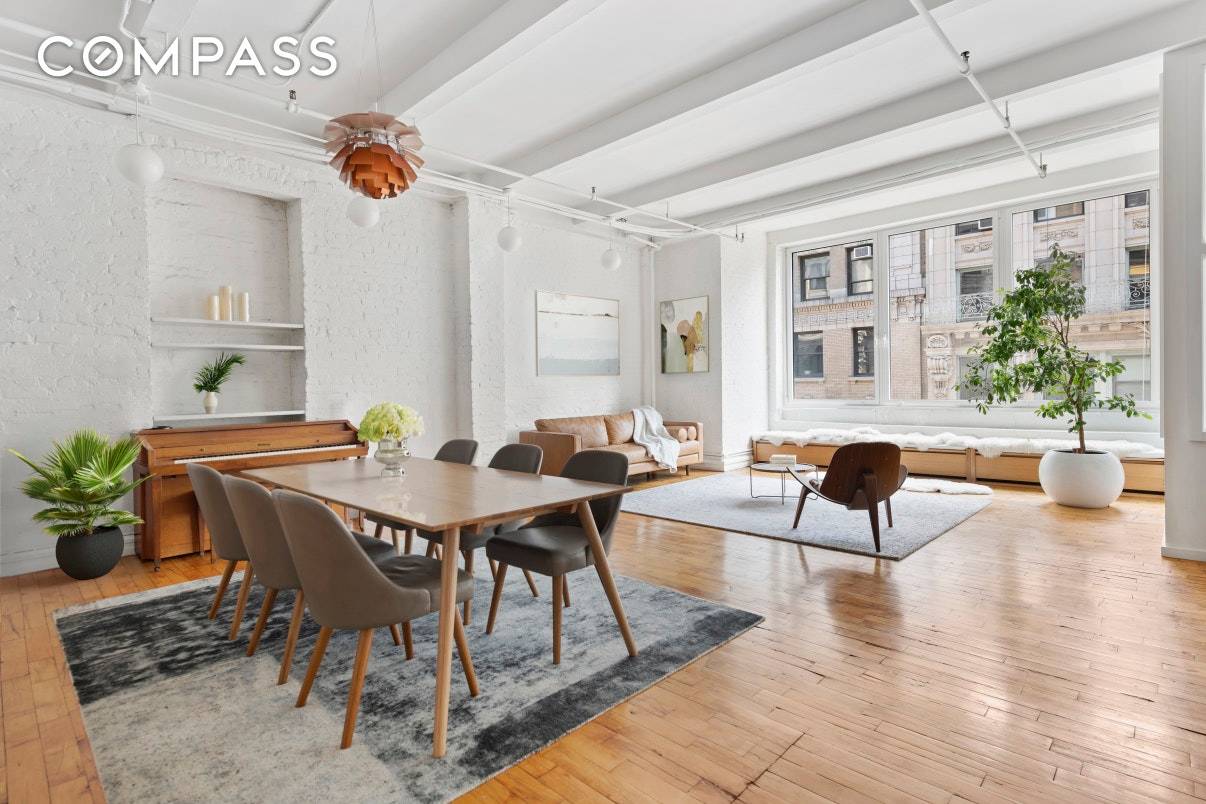 This chic, sun flooded, quintessential Chelsea loft features the best of it all.