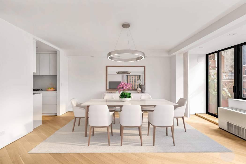 BESPOKE MODERNISM IN MURRAY HILL A minimalist allure pervades in this reimagined, newly designed and renovated duplex high floor condominium in the heart of historic Murray Hill.