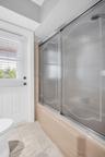 Hall Bathroom with Pool Access