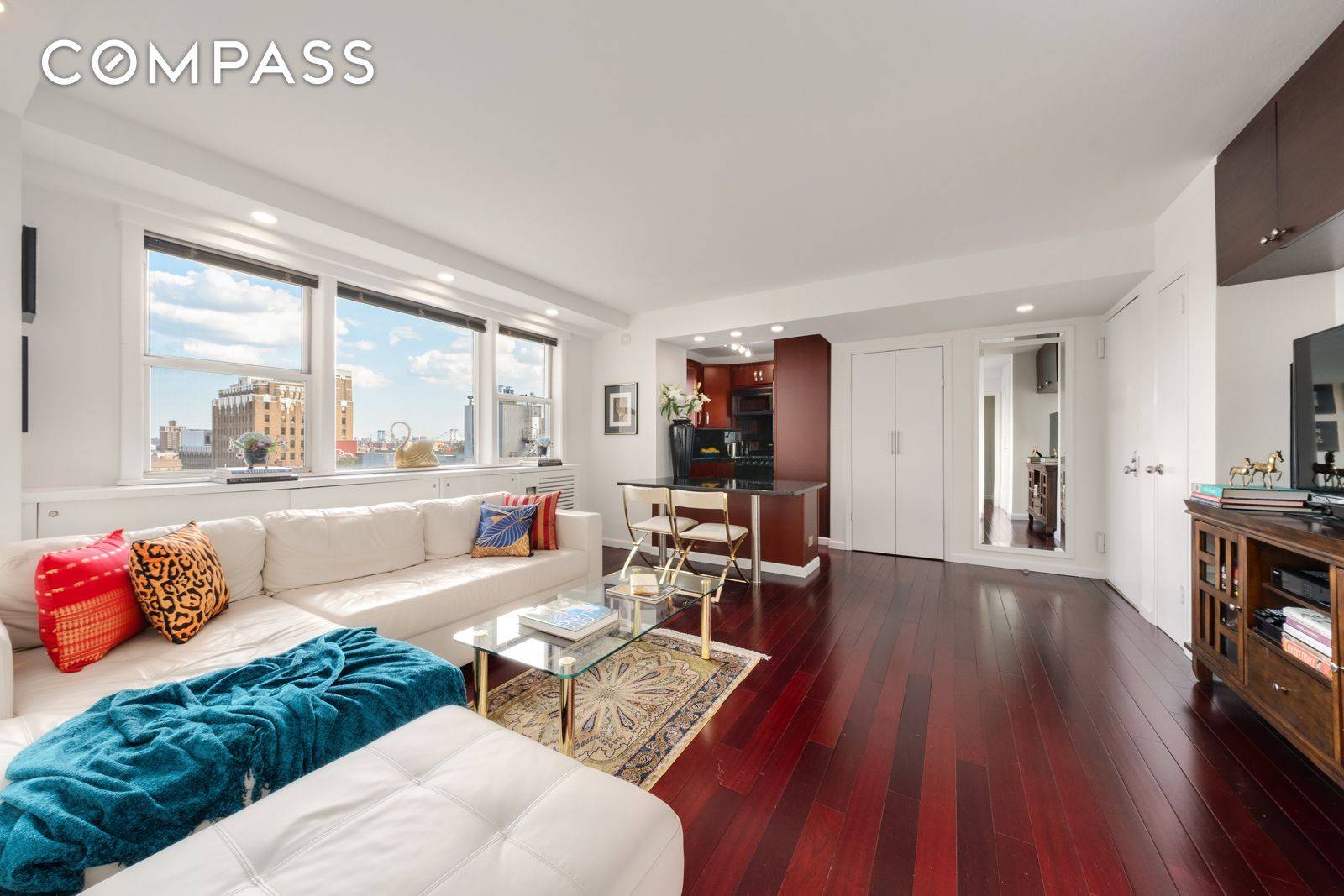 Welcome home to this lustrous, king sized one bedroom with skyline views and substantial storage space in coveted Union Square condop with a full time doorman and an abundance of ...