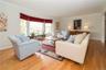 Living room with bay window