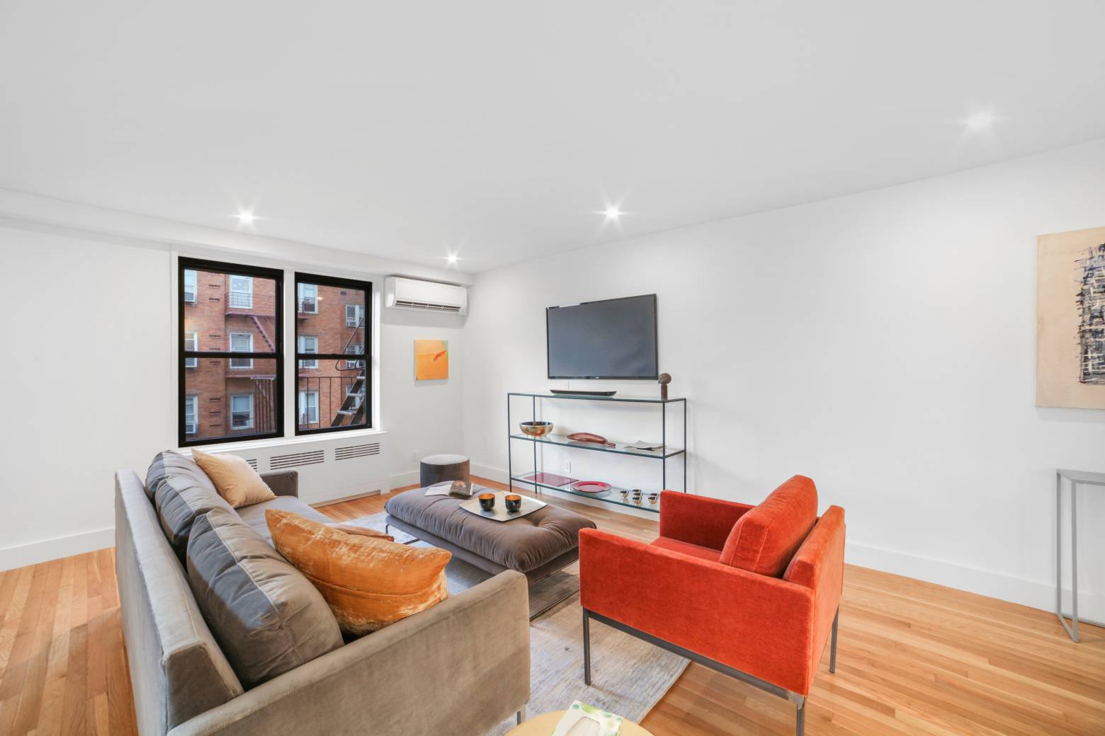 Classic and modern blissfully unite for this fully redesigned and magnificently renovated three bedroom, two bathroom corner apartment.