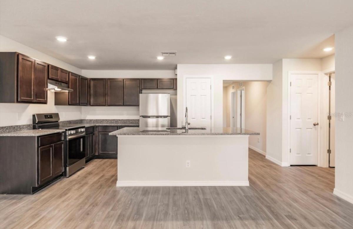 Kitchen with an island