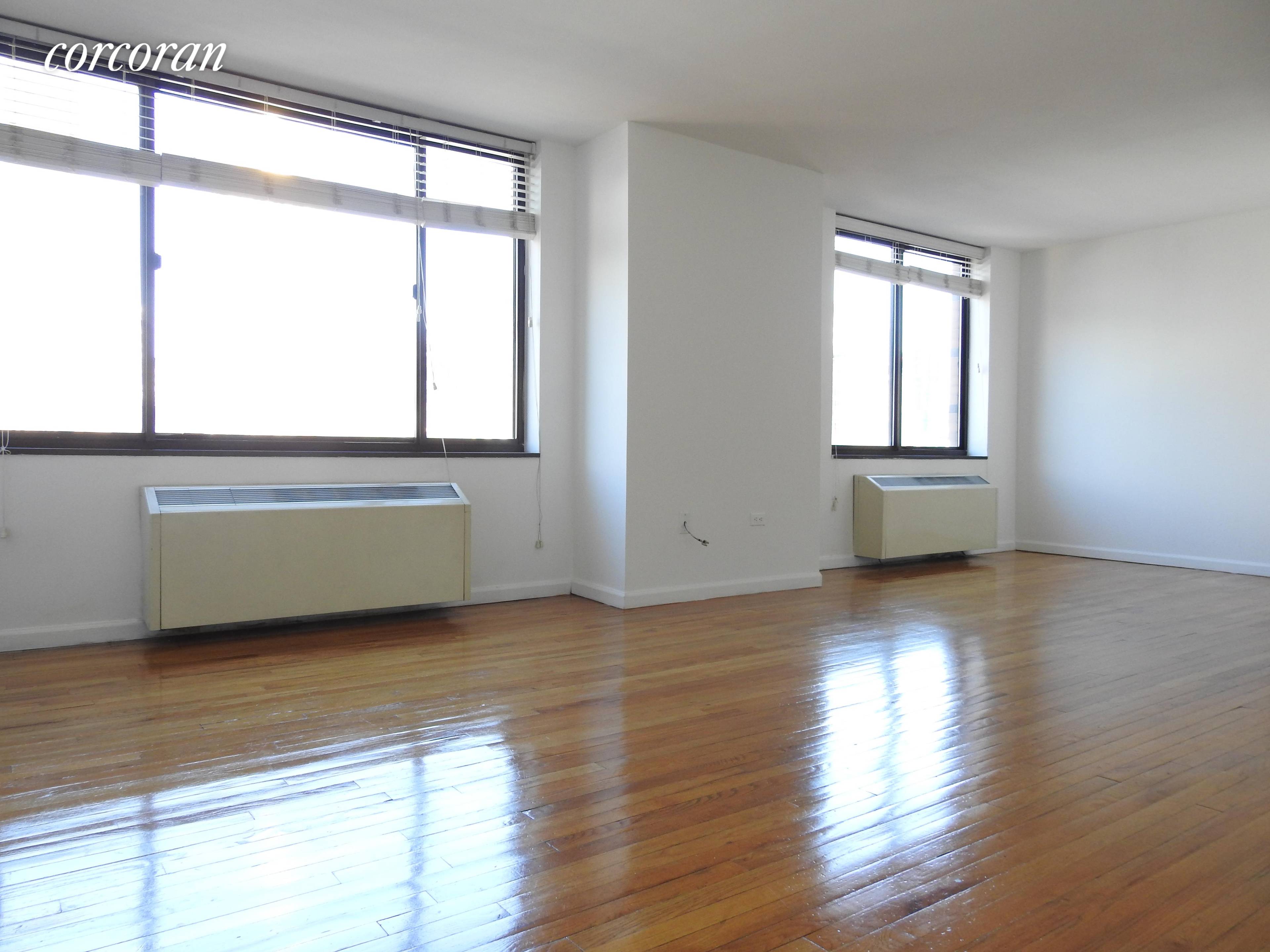 Large CHARMING Studio. This quiet apartment boasts sparkling hardwood floors, 2 closets.