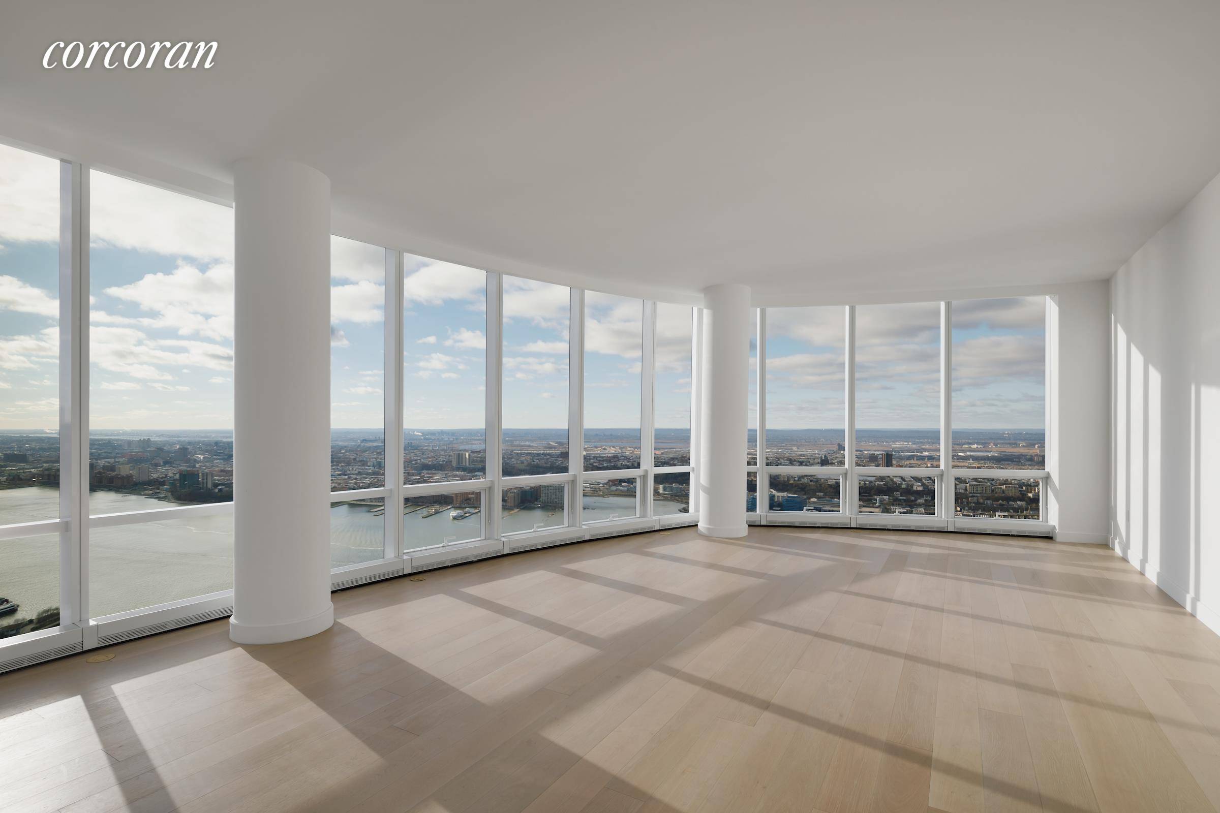 A DISTINGUISHED ADDRESS. Penthouse 83B is a stunning four bedroom residence of 3203 square feet with ceilings up to 10'10, and spectacular sunset views of the Hudson River.