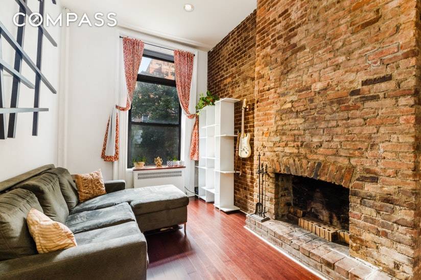 Charming one bedroom with exposed brick, soaring high ceilings and ample storage located on a beautiful and quiet, tree lined block ; just moments from the subway.