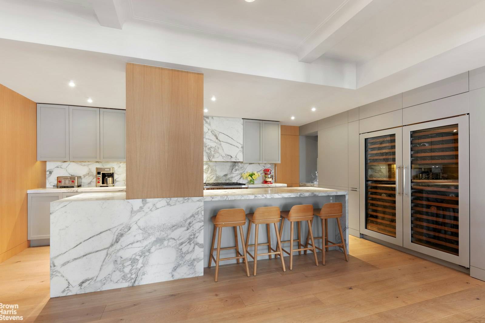 Recently gut renovated by the esteemed Stewart Schafer Architects and featured in Dwell magazine, this 3 bedroom, 2.