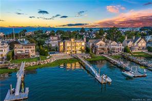Art and life blend together at this stunning contemporary new construction masterpiece settled along the shores of SaugatuckIsland in Westport, Connecticut Rare opportunity to live in a moving picture.