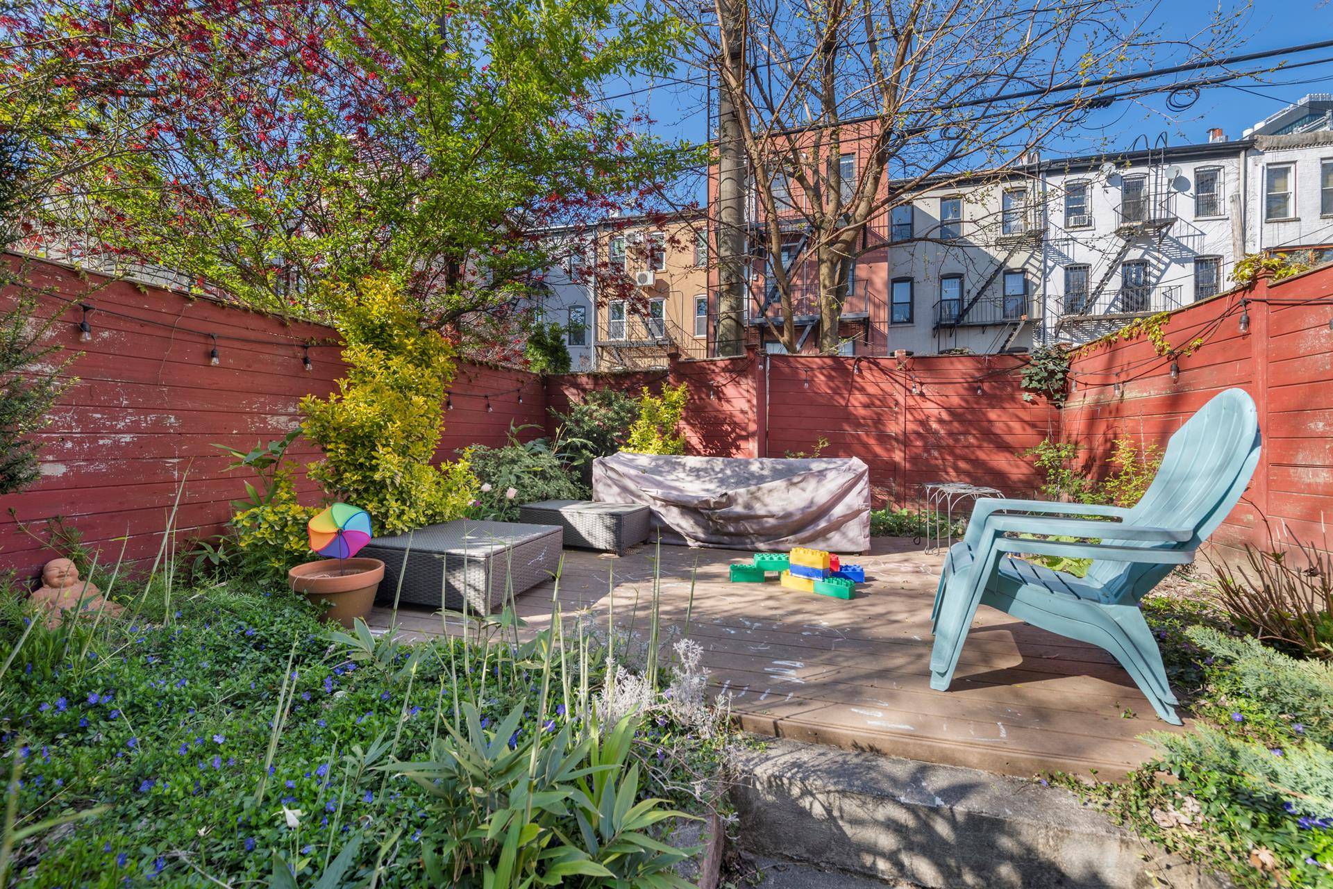 Enter on the first floor of a privately owned, four unit building, and you'll find this duplex Brooklyn home.