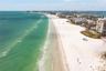 St. Pete's sugary beach sand directly across the street