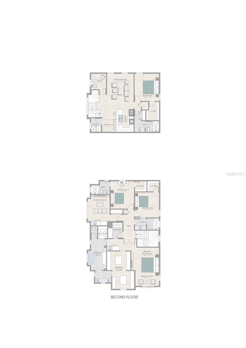 Second floor of main house and ADU