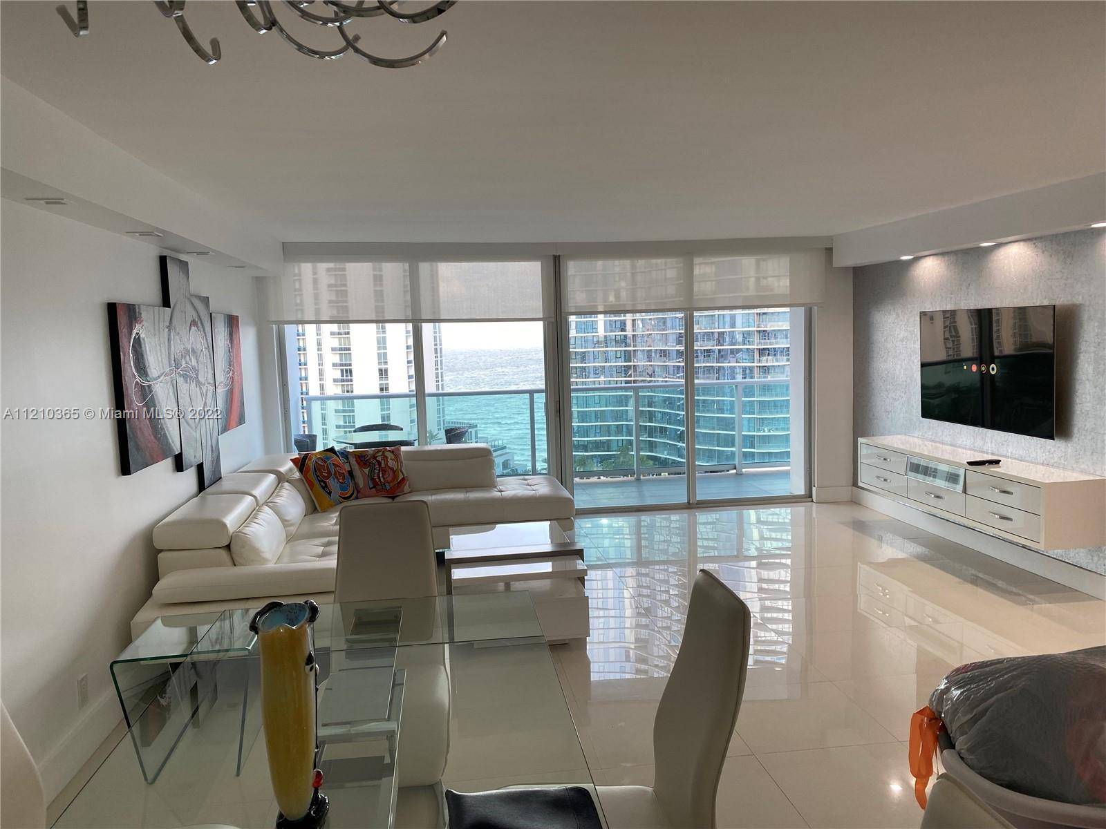 Fully renovated and spacious unit direct oceanfront and city view, in the heart of sunny isles, unit comes fully furnished, with washer and dryer machines,.