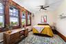 Master bedroom with views of the Hudson River.