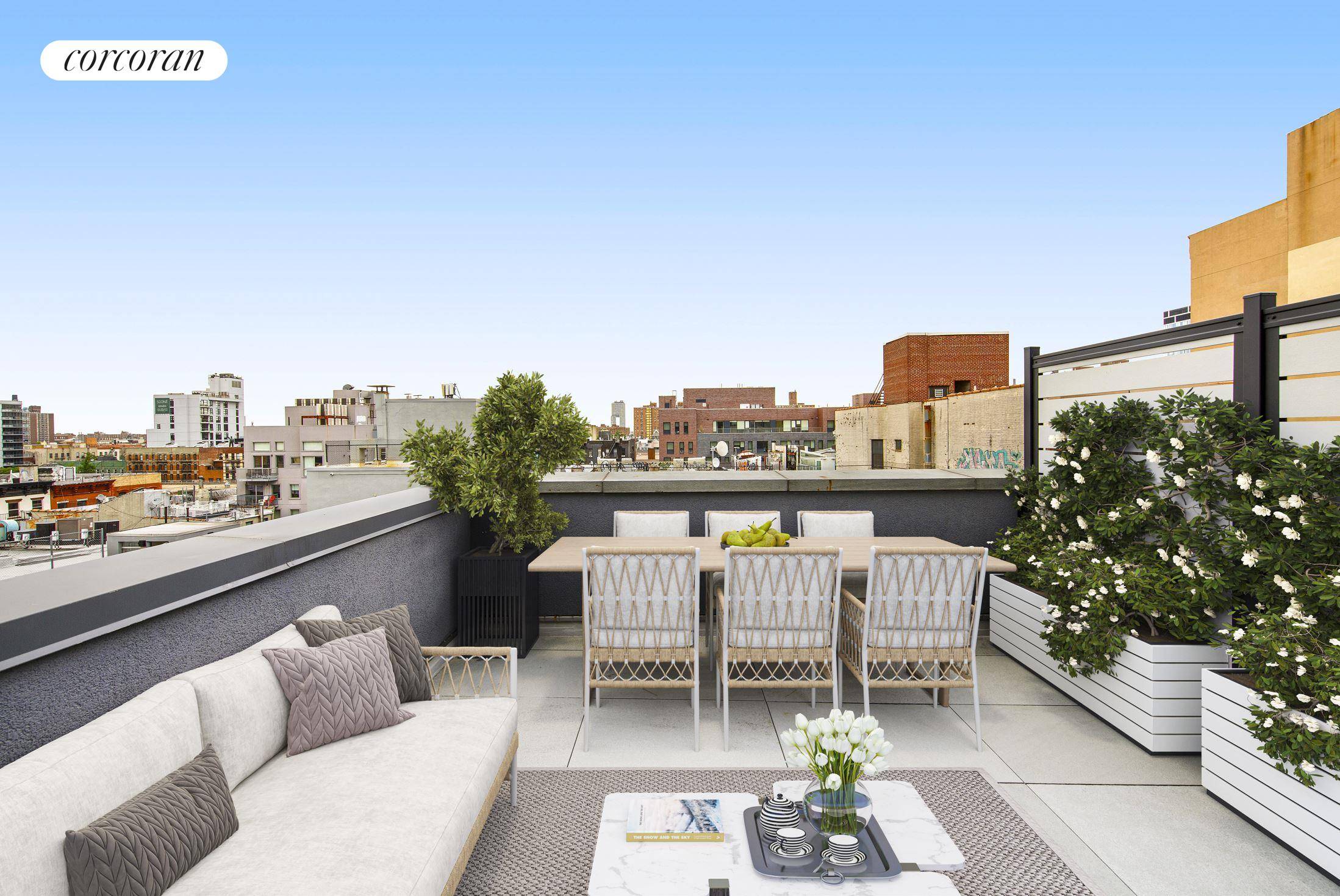 NOW OFFERING 3. 5 ON OUR LAST REMAINING UNIT 147 Ludlow offers a shared rooftop deck with stunning downtown views, bike storage, and a doorman attended lobby.