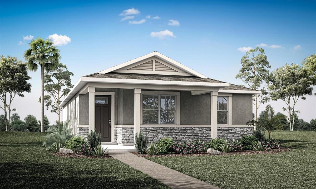 Meridian Parks - Alafia Floorplan - Coastal Elevation - Architect's Rendering