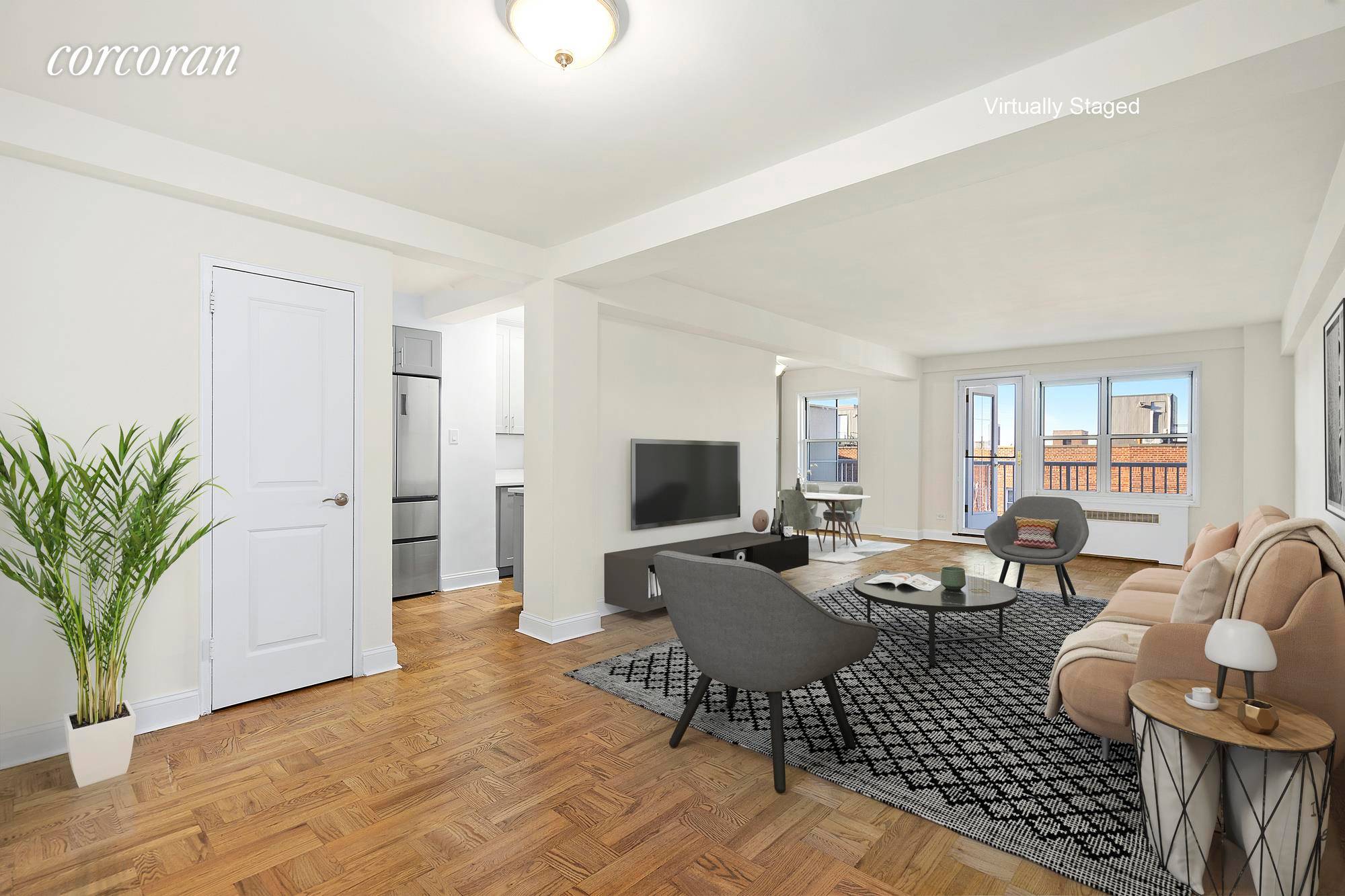 No detail has been overlooked in this stunning two bedroom, one bath apartment that has been gut renovated to perfection in the prestigious BARCLAY PLAZA, a very desirable, luxury co ...