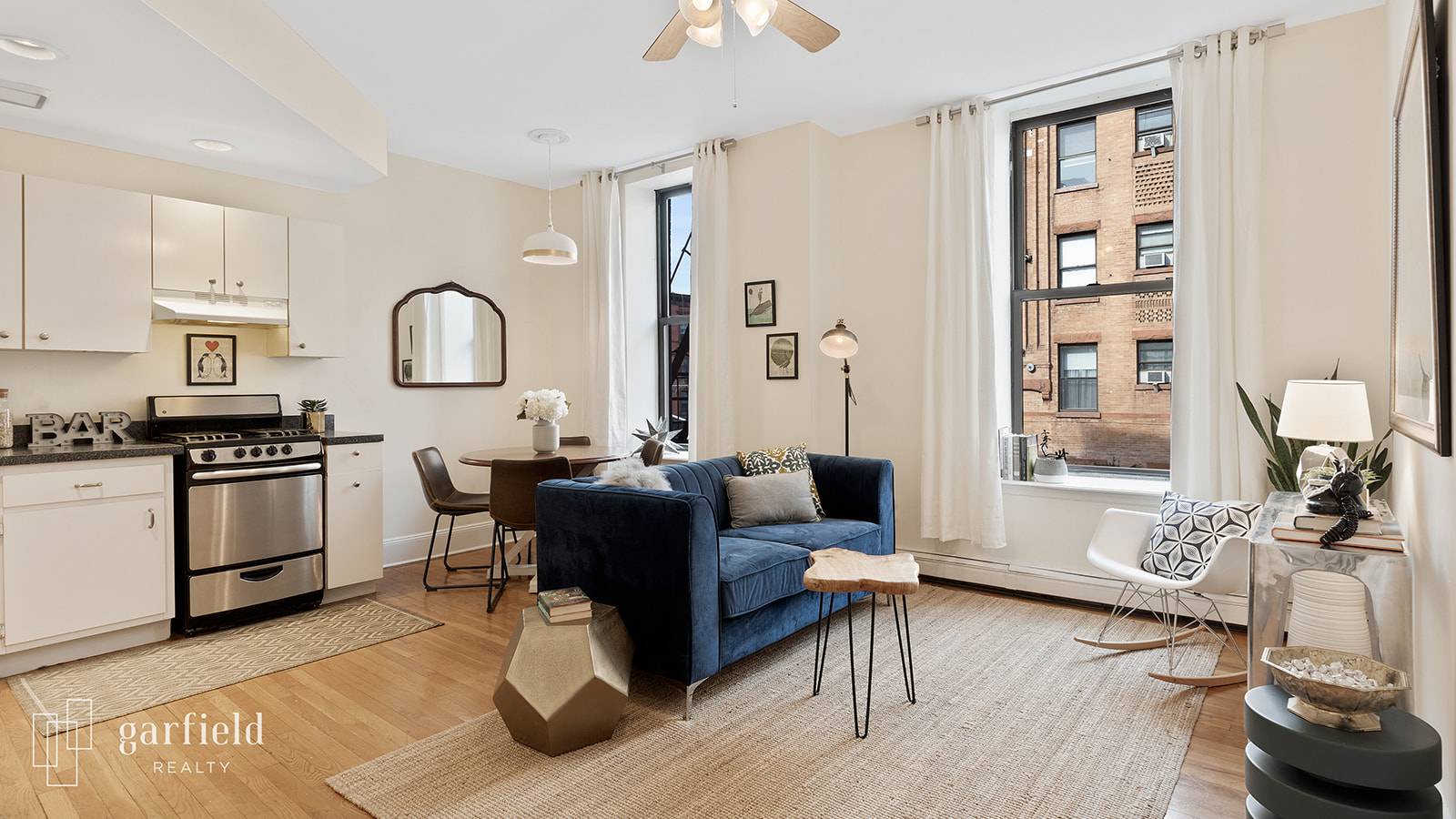 Sun filled and well proportioned, this bright and comfortable one bedroom is situated on the 2nd floor of a boutique condominium in prime Park Slope.