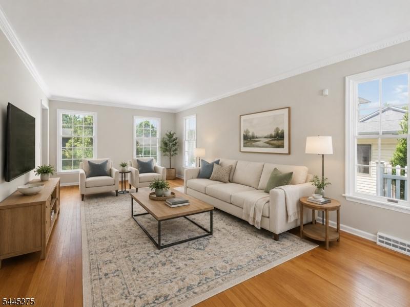 Virtually staged Living Room