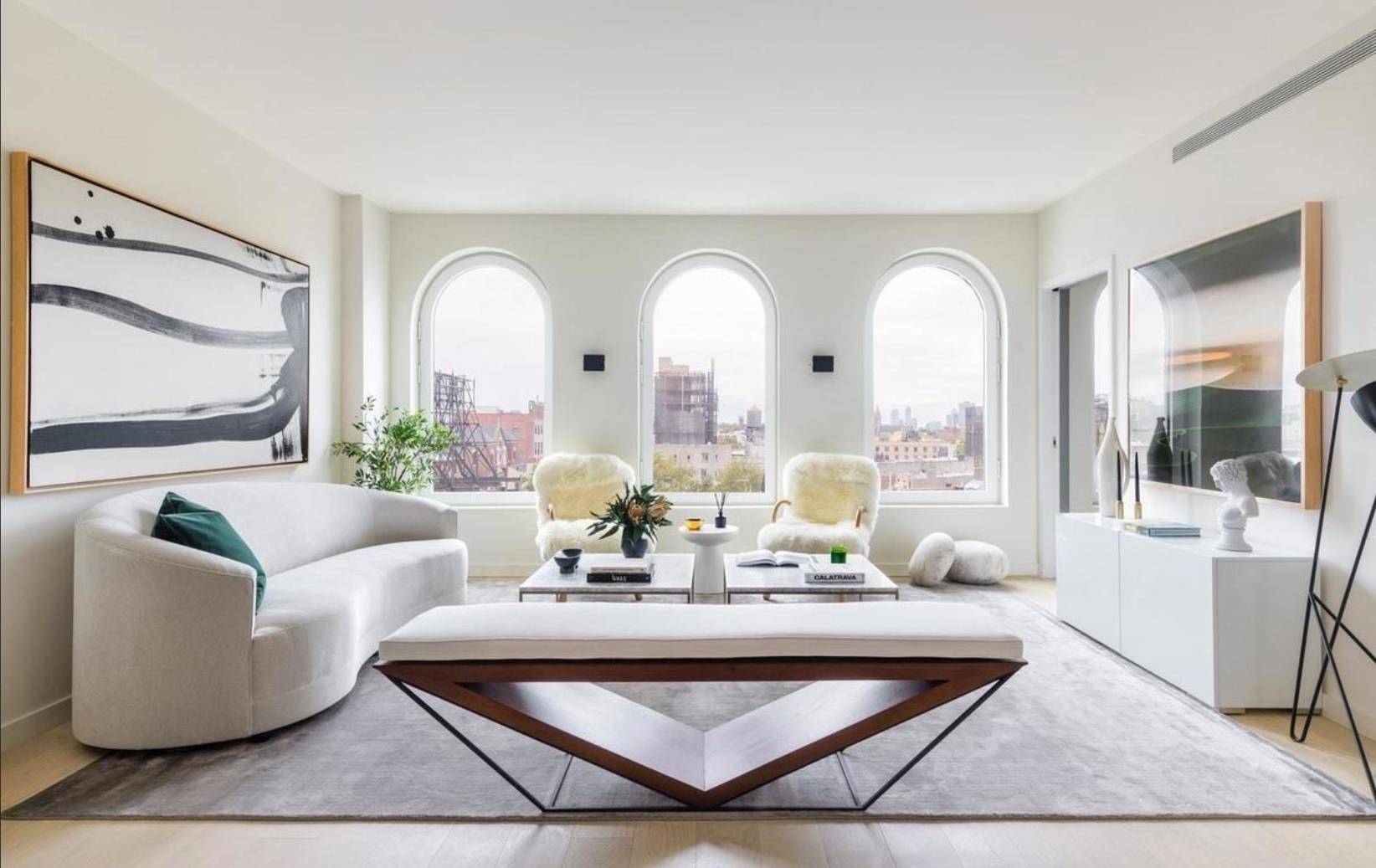 . Artfully designed Residence 7B at the stunning new boutique Parlour condominium exudes a blend of classicism and modern refinement in a coveted Brooklyn neighborhood This gorgeous 3 bedroom, 3.