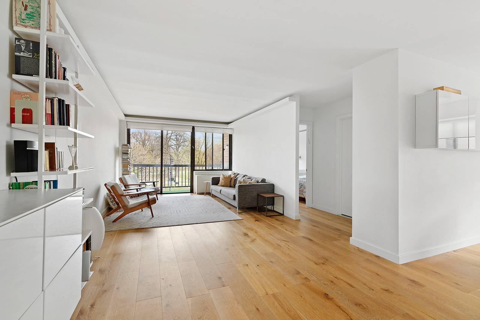 Perched above Prospect Park sits this sun drenched, beautifully renovated two bedroom unit.