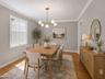 Virtually staged dining room