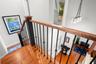 Beautiful wrought iron railings on staircase