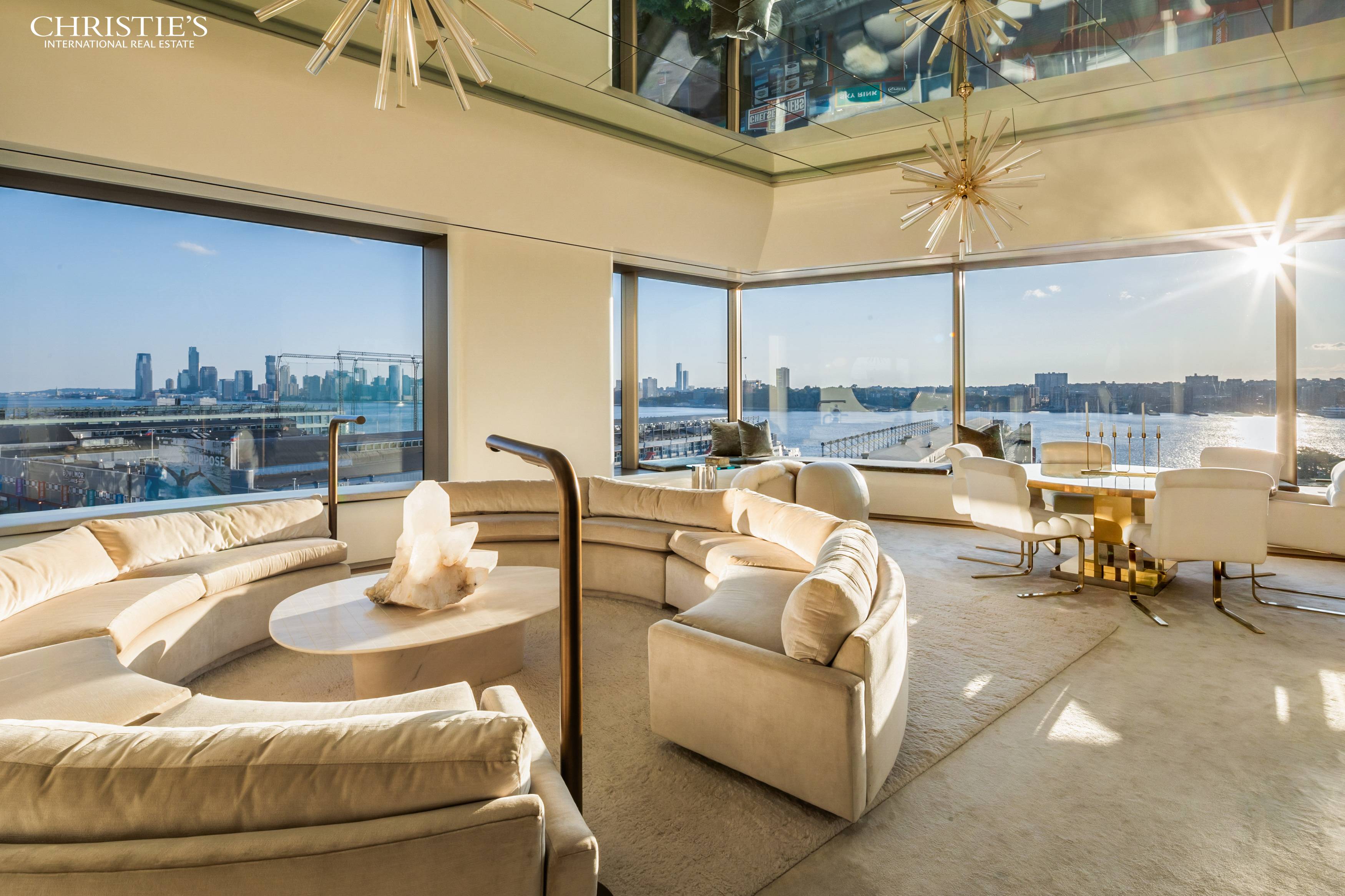 At 2, 425 square feet, this impeccably designed two bedroom, two and a half bathroom home with library is perfectly located on the best block of the West Chelsea waterfront.