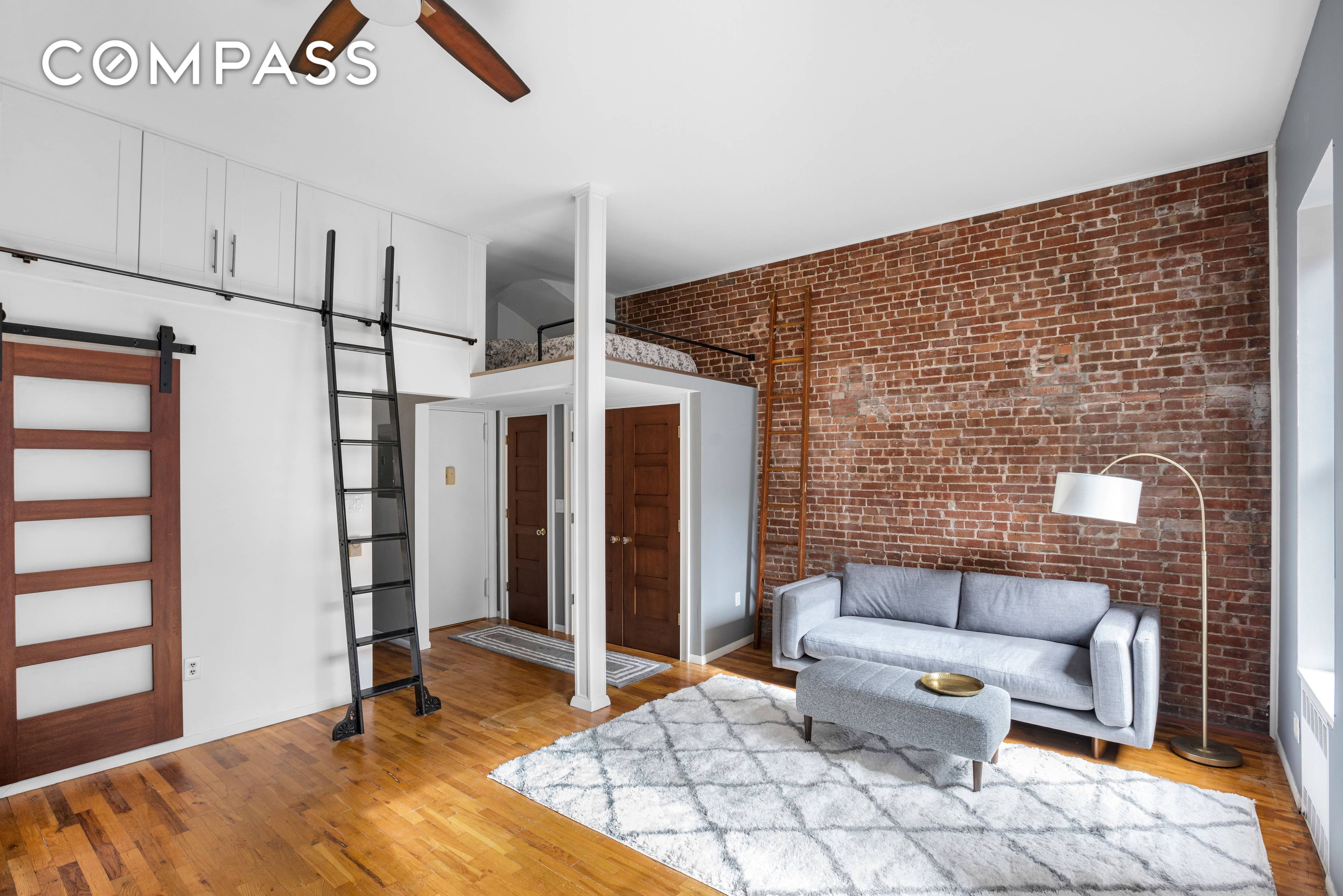 Live in an exquisite lofted home, just one flight up in a gorgeous historic brownstone in one of the best New York City neighborhoods !