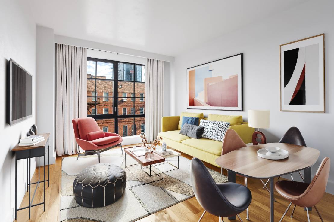 Private indoor parking available for an additional fee Available as a furnished rental Enjoy expansive living spaces in this new three bedroom, two bedroom condominium ideally situated in Brooklyn's Flatbush ...