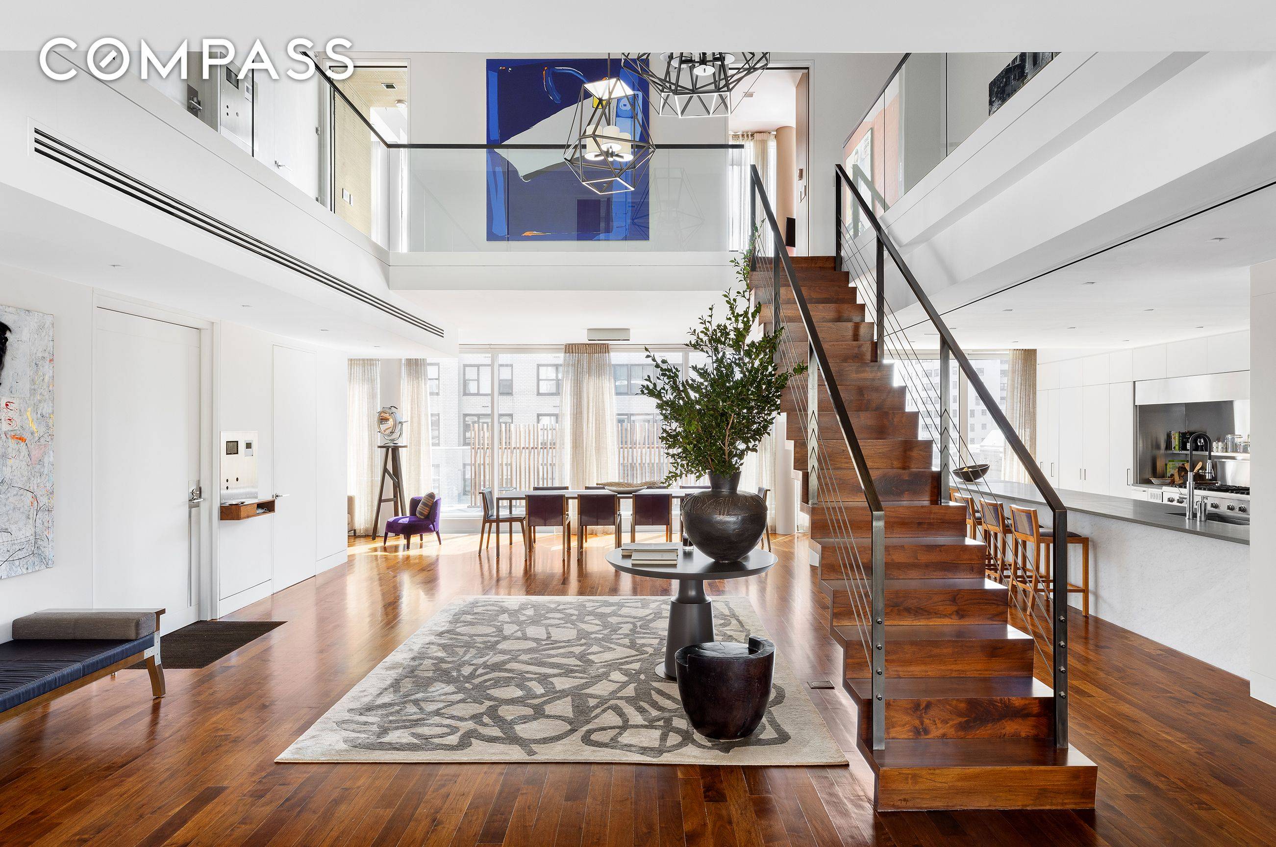Exceedingly rare to find in this coveted Gramercy location, this sprawling five bedroom, five and a half bath duplex penthouse is filled with light all day and is offered fully ...