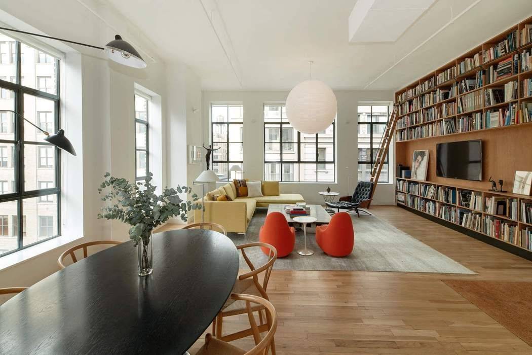 This spacious 2, 100SF corner three bedroom, two full bath one en suite and a third can be added loft occupies the full 7th floor of 54 East 11th Street, ...